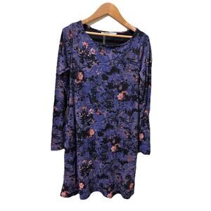 Peruvian Connection Shadow Blossom Purple‎ Floral Dress NWT | S
